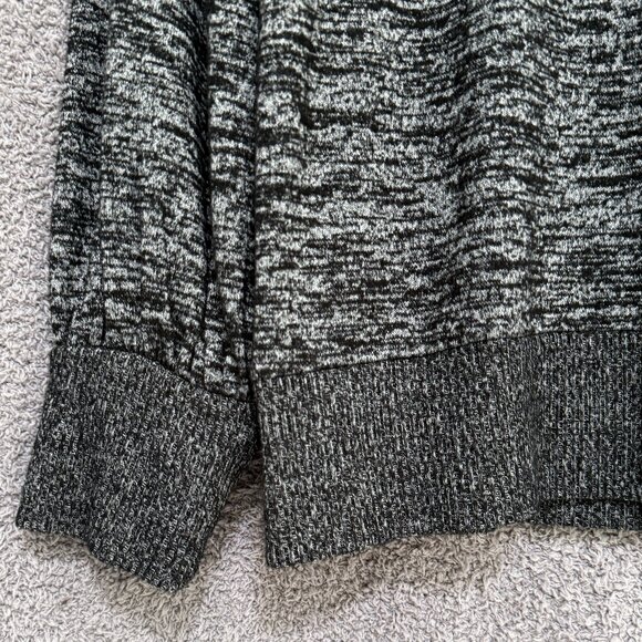 GAP Softspun Blouson Sleeve V-Neck Top Marled Marled Black - Picture 5 of 7